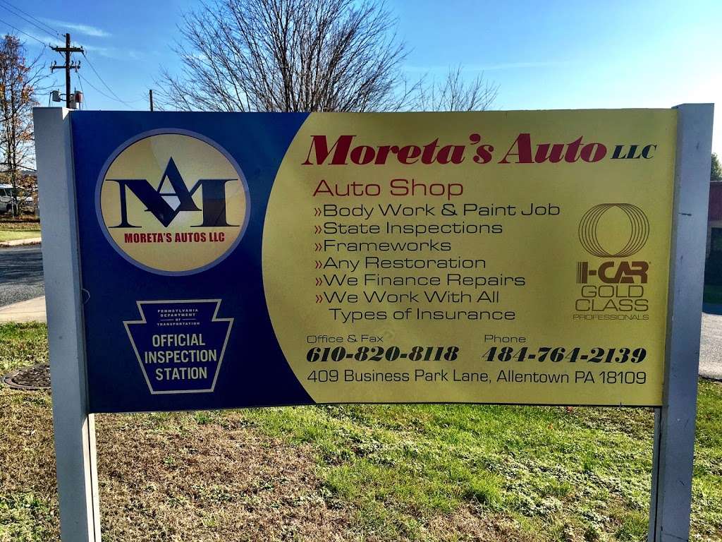 Moretas Autos LLC. | 409 Business Park Ln, Allentown, PA 18109, USA | Phone: (484) 860-5385