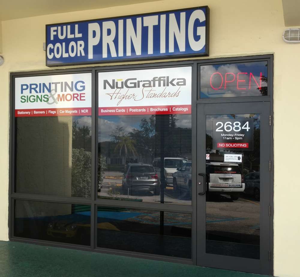 NuGraffika LLC | 2684 N University Dr, Sunrise, FL 33322 | Phone: (954) 747-5092