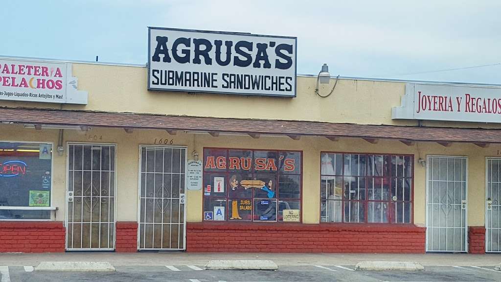 Agrusas Super Sandwiches | 1606 E Valley Pkwy, Escondido, CA 92027, USA | Phone: (760) 746-0666