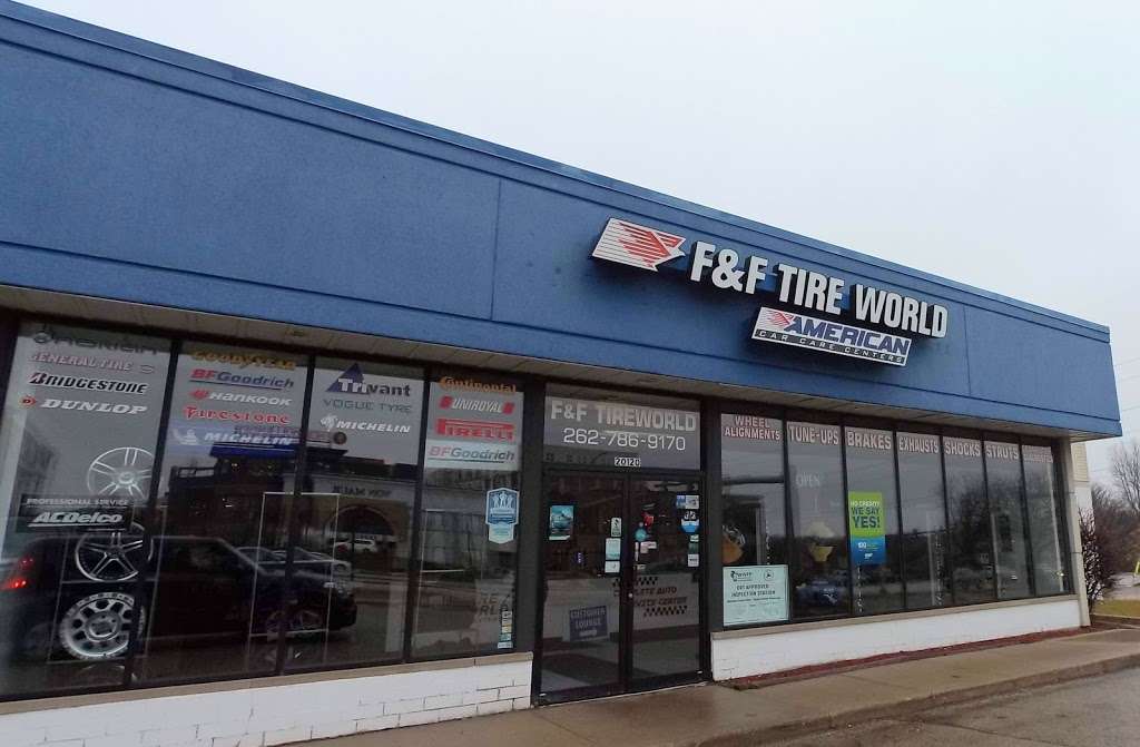 F&F Tire World | 20120 W Bluemound Rd, Brookfield, WI 53045 | Phone: (262) 649-7530