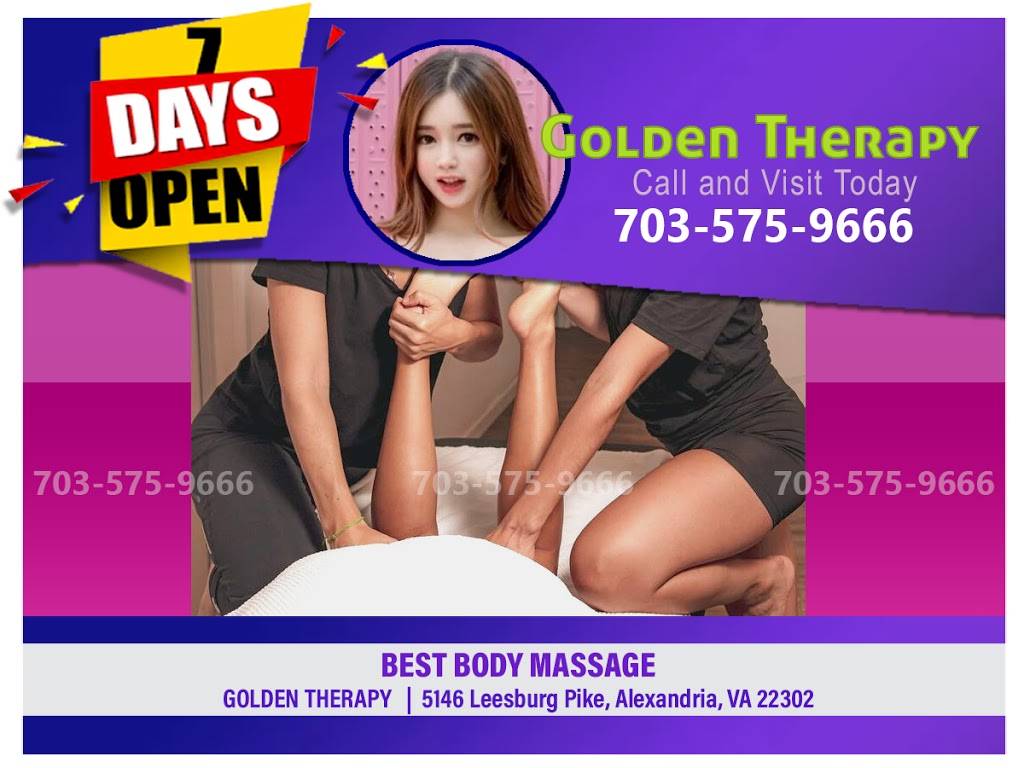 Golden Therapy Asian Massage in Alexandria | 5146 Leesburg Pike, Alexandria, VA 22302, USA | Phone: (703) 575-9666