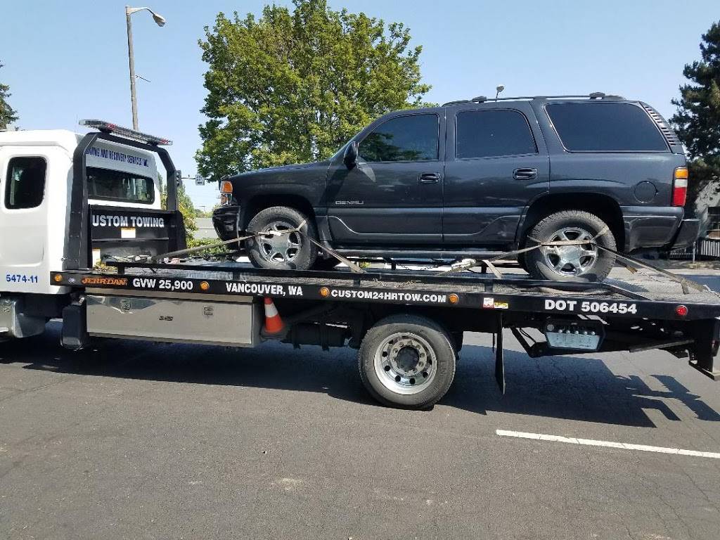 Custom 24 Hour Towing | 6109 NE 127th Ave B, Vancouver, WA 98682, USA | Phone: (360) 254-4014