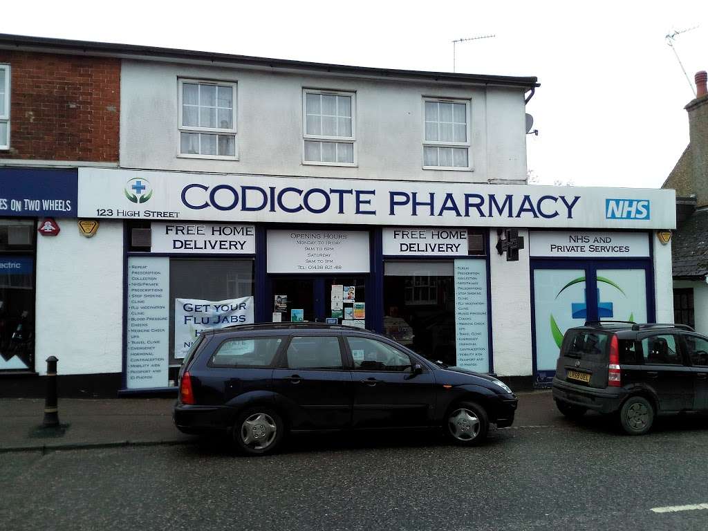 Codicote Pharmacy | 123 High St, Codicote, Hitchin SG4 8UB, UK | Phone: 01438 821418