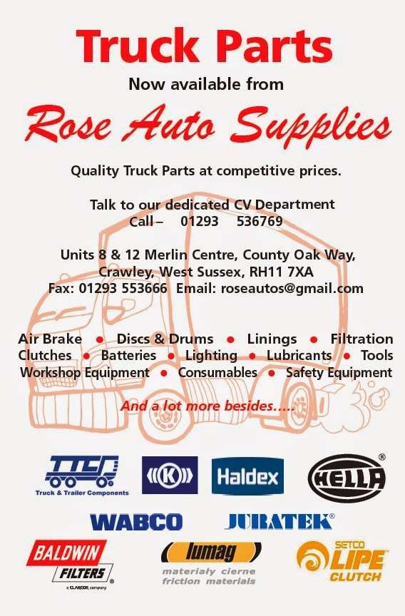 ROSE AUTO SUPPLIES | Unit 8 Merlin Centre, County Oak Way, Crawley RH11 7XA, UK | Phone: 01293 536769