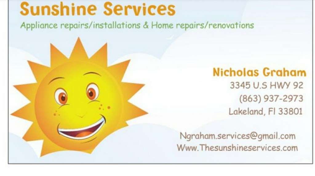 The Sunshine Services | 3345 E Memorial Blvd, Lakeland, FL 33801 | Phone: (863) 937-2973