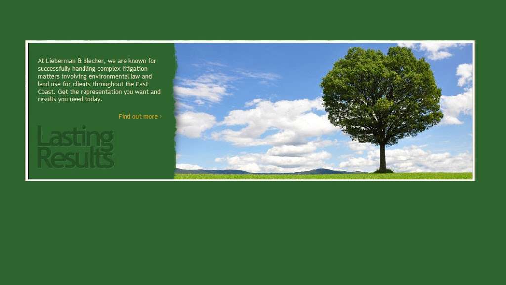 Lieberman & Blecher P.C.: Environmental Lawyers | 10 Jefferson Plaza Suite 400, Princeton, NJ 08540, USA | Phone: (732) 355-1311