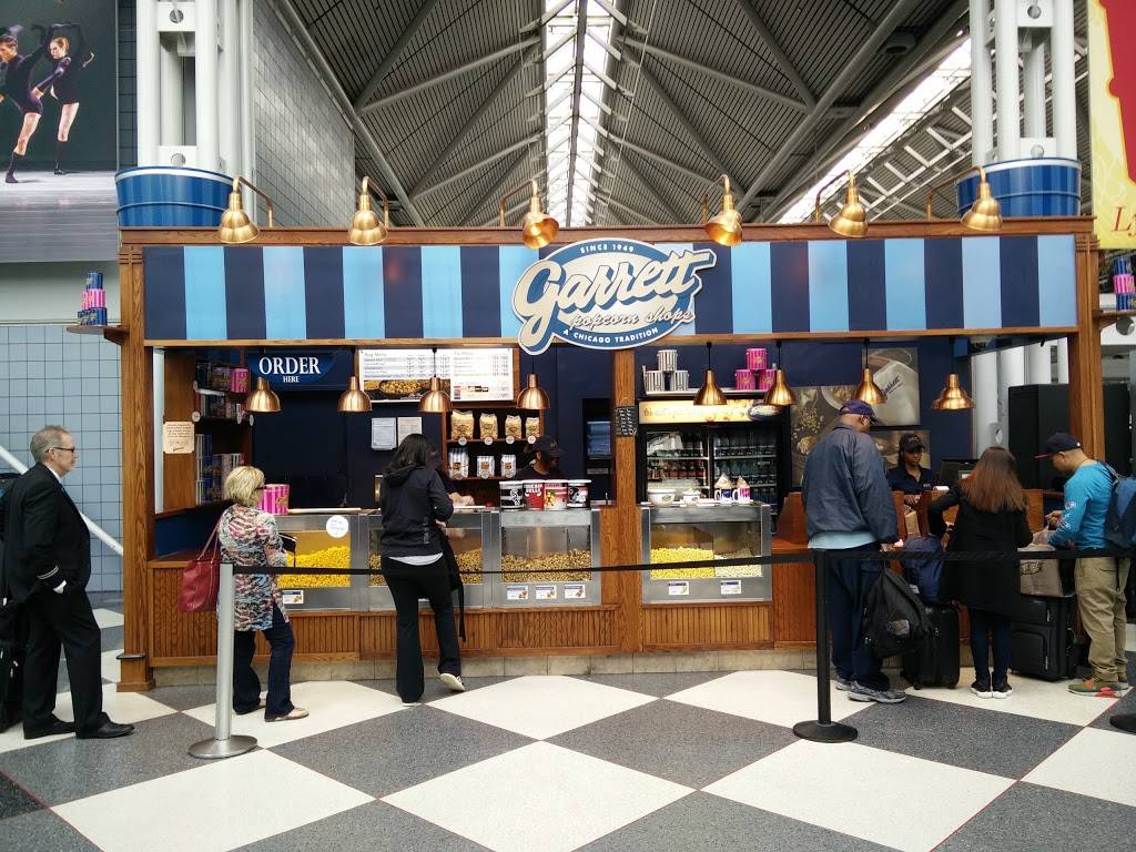 Garrett Popcorn Shops | O’Hare International Airport 9600 North Mannheim Road, Arrivals - Terminal 5 M10, Chicago, IL 60666 | Phone: (888) 476-7267