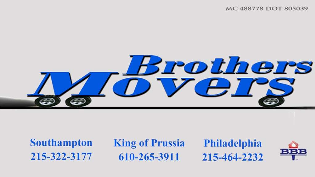 Brothers Movers | 264 Surrey Rd, Southampton, PA 18966, USA | Phone: (215) 309-8589