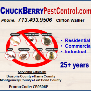 Chuck Berry Pest Control | 122 Antionette Ln, Crosby, TX 77532, USA | Phone: (832) 940-0665