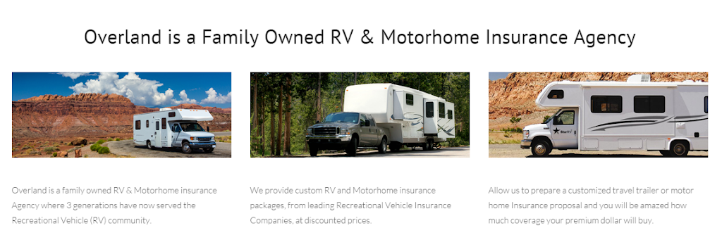 Overland Insurance - RV & Motorhome Insurance | 18842 E Via Del Oro, Queen Creek, AZ 85142, USA | Phone: (480) 994-9584