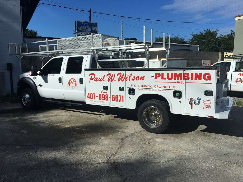 Paul W Wilson Plumbing Inc | 1417 S Bumby Ave, Orlando, FL 32806, USA | Phone: (407) 898-6671