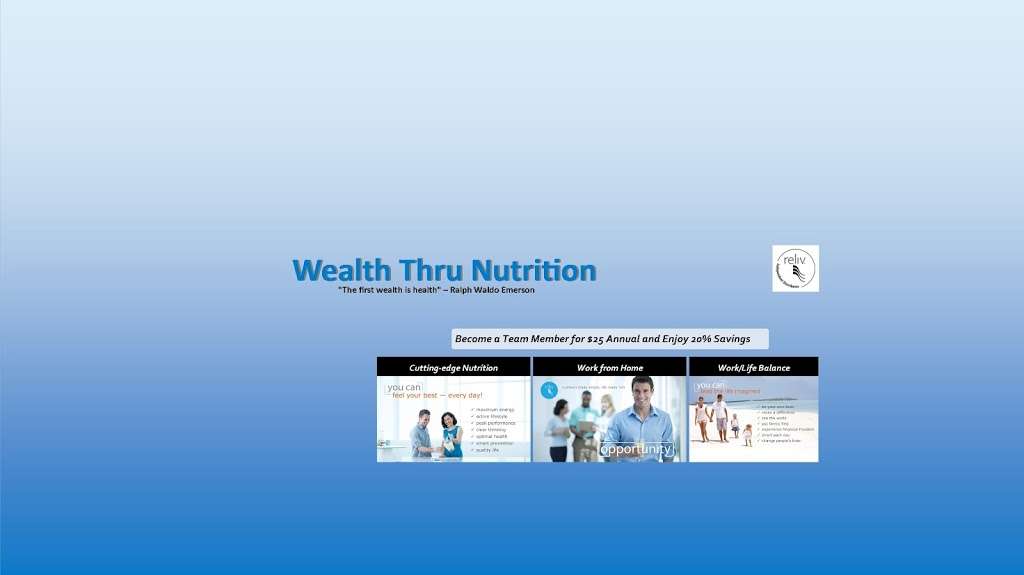 Wealth Thru Nutrition | 31885 Feather Creek Dr, Menifee, CA 92584, USA | Phone: (866) 607-8683