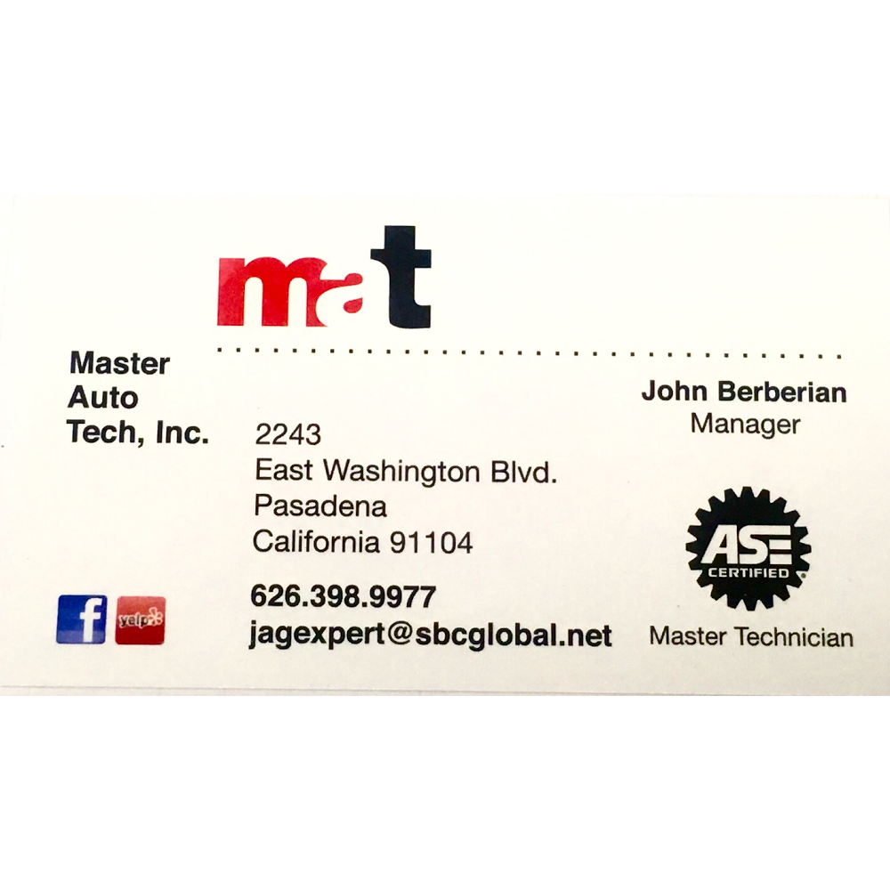 Modern Auto Technology | 2243 E Washington Blvd, Pasadena, CA 91104, USA | Phone: (626) 398-9977