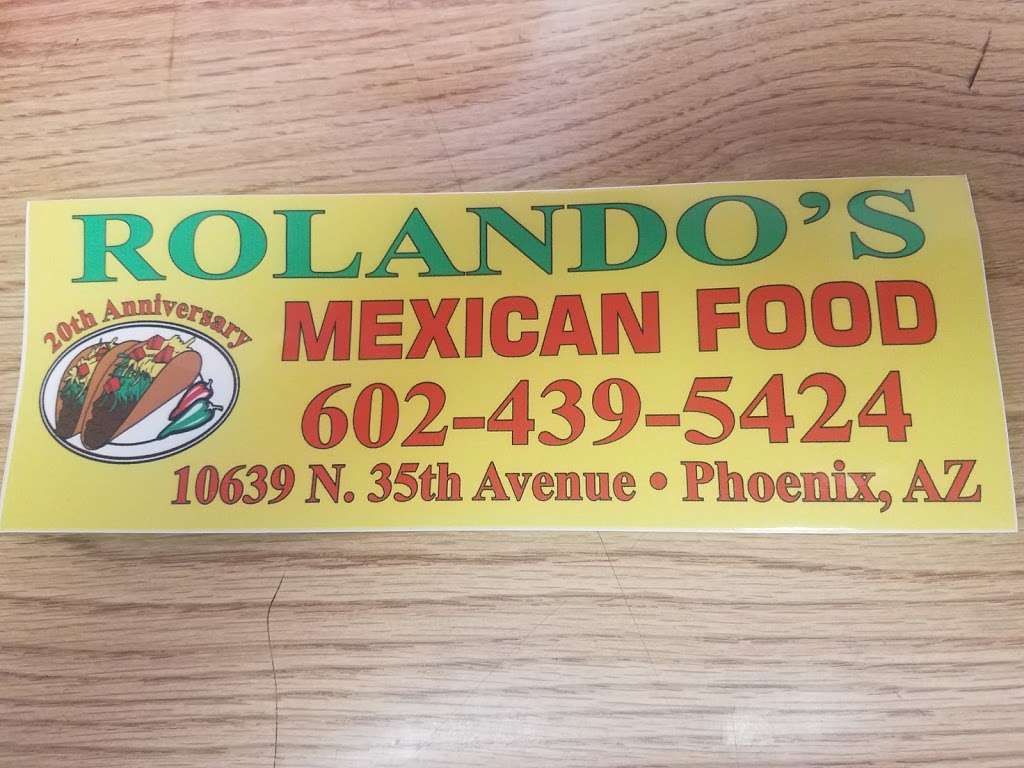 Rolandos Mexican Food | 10639 N 35th Ave, Phoenix, AZ 85029, USA | Phone: (602) 439-5424