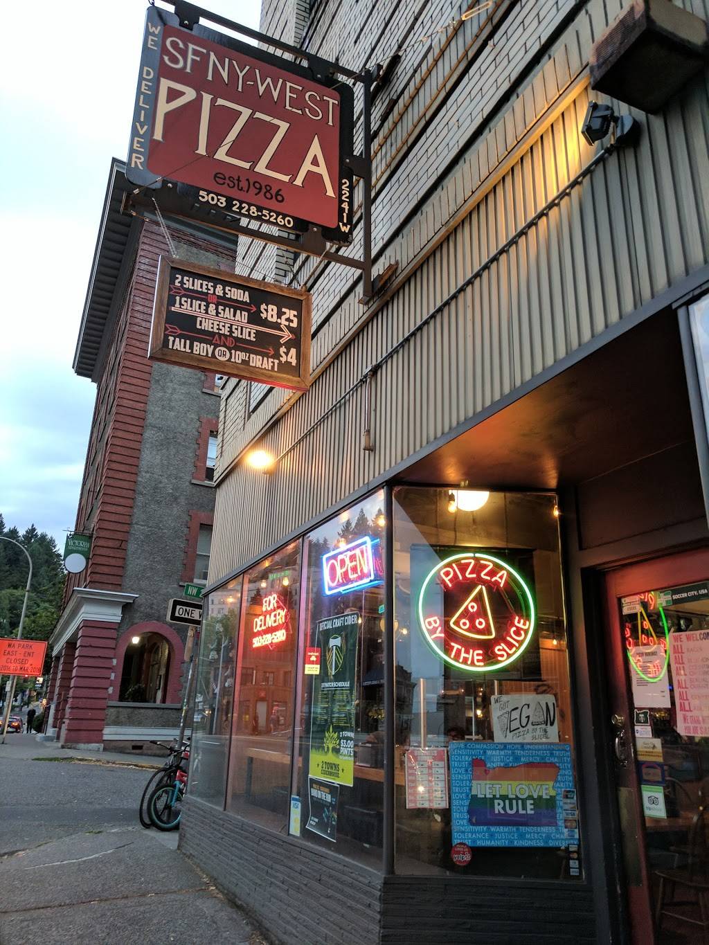 Straight From New York Pizza | 2241 W Burnside St, Portland, OR 97205, USA | Phone: (503) 736-9739