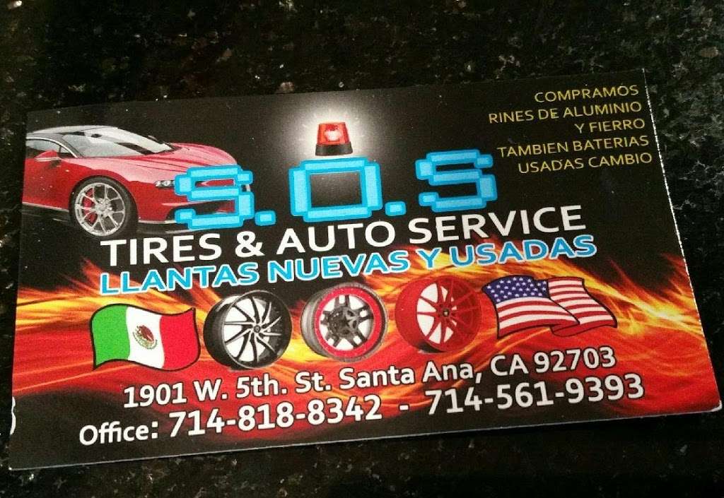 SOS Auto Repair & Tires | 1901 W 5th St, Santa Ana, CA 92703, USA | Phone: (714) 972-8586