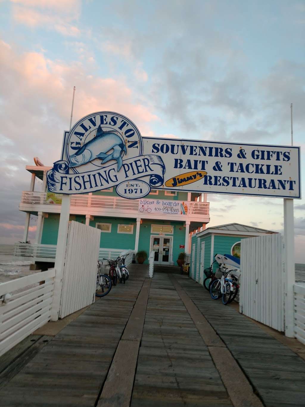 Jimmys on the Pier | 9001 Seawall Blvd, Galveston, TX 77554, USA | Phone: (409) 974-4726