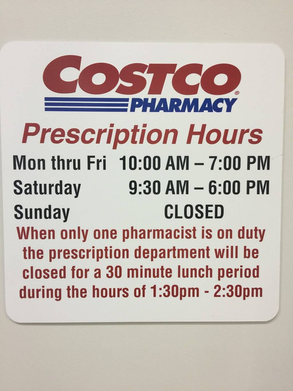 Costco Pharmacy | 443 Pewaukee Rd, Pewaukee, WI 53072, USA | Phone: (262) 956-6701