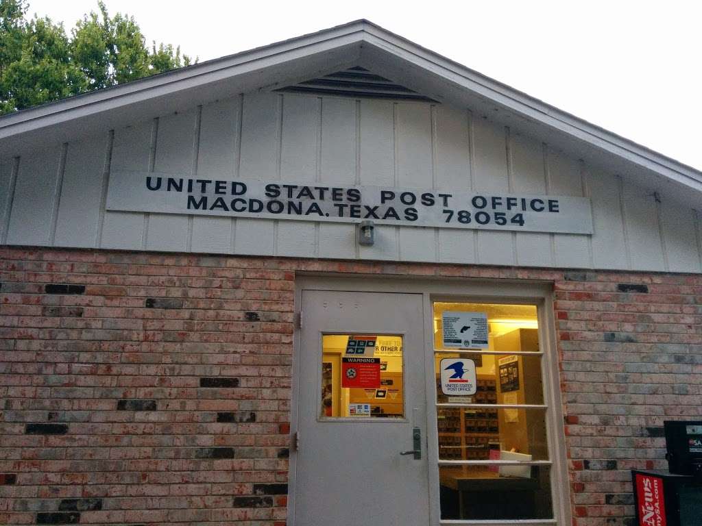 United States Postal Service | 9880 Aliann Dr, Macdona, TX 78054, USA | Phone: (800) 275-8777