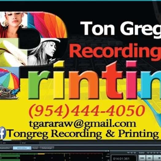 Tongreg Recording & Printing | 4038 NW 9th Ave, Fort Lauderdale, FL 33309, USA | Phone: (954) 444-4050