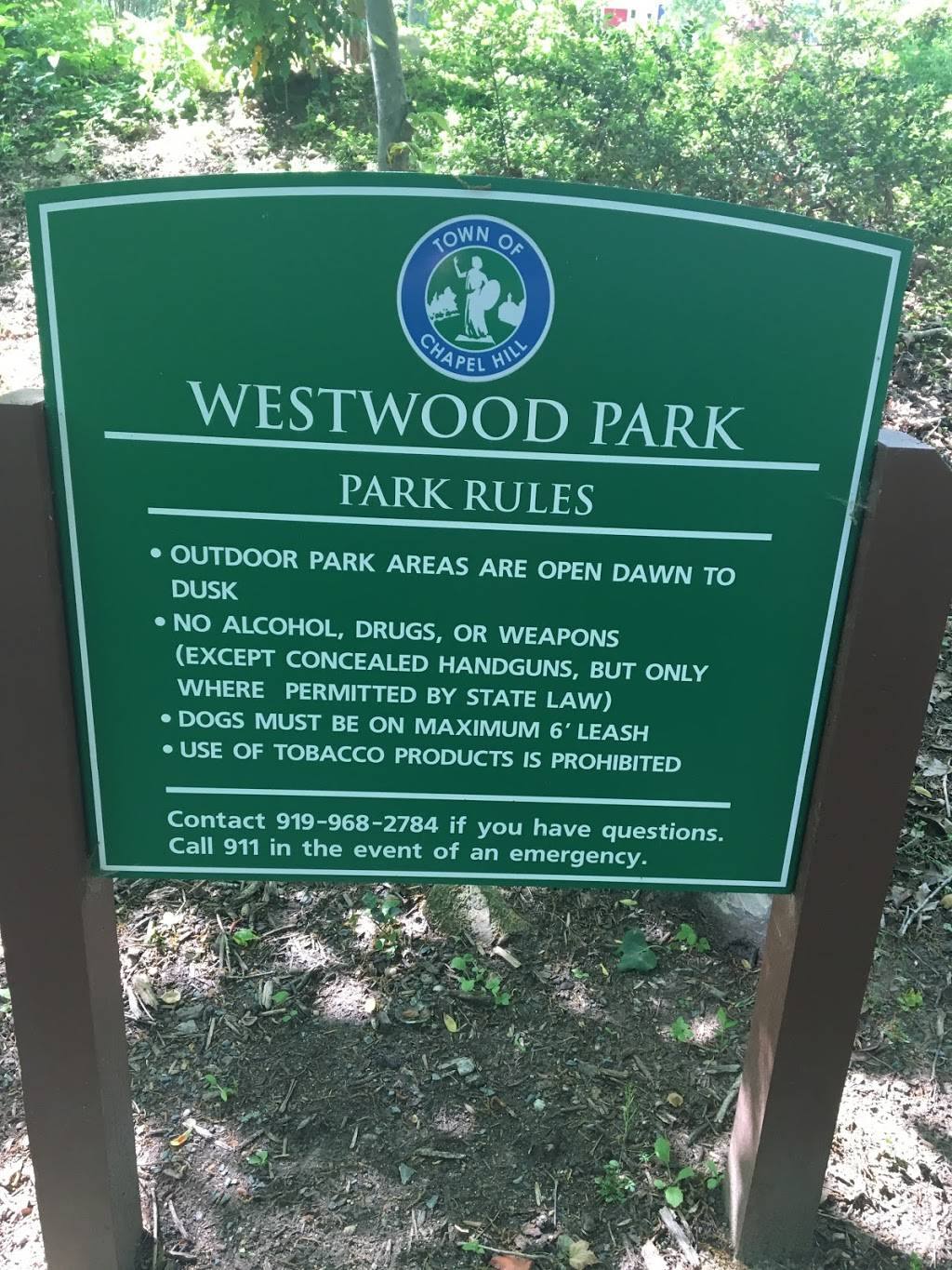 Westwood Park | 530 Dogwood Dr, Chapel Hill, NC 27516, USA | Phone: (919) 968-2784