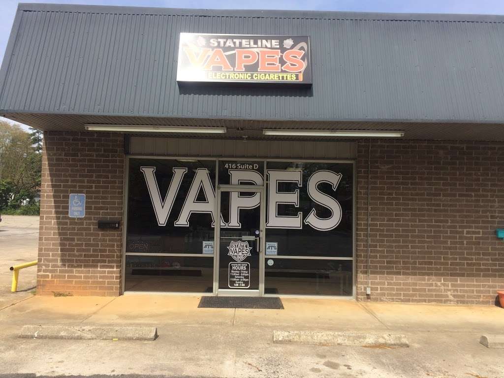 Stateline Vapes York | 416 E Liberty St Ste. D, York, SC 29745, USA | Phone: (803) 639-7575