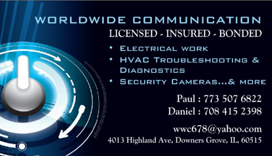 WORLDWIDE COMMUNICATION | 2W 61st St, Downers Grove, IL 60516, USA | Phone: (773) 507-6822