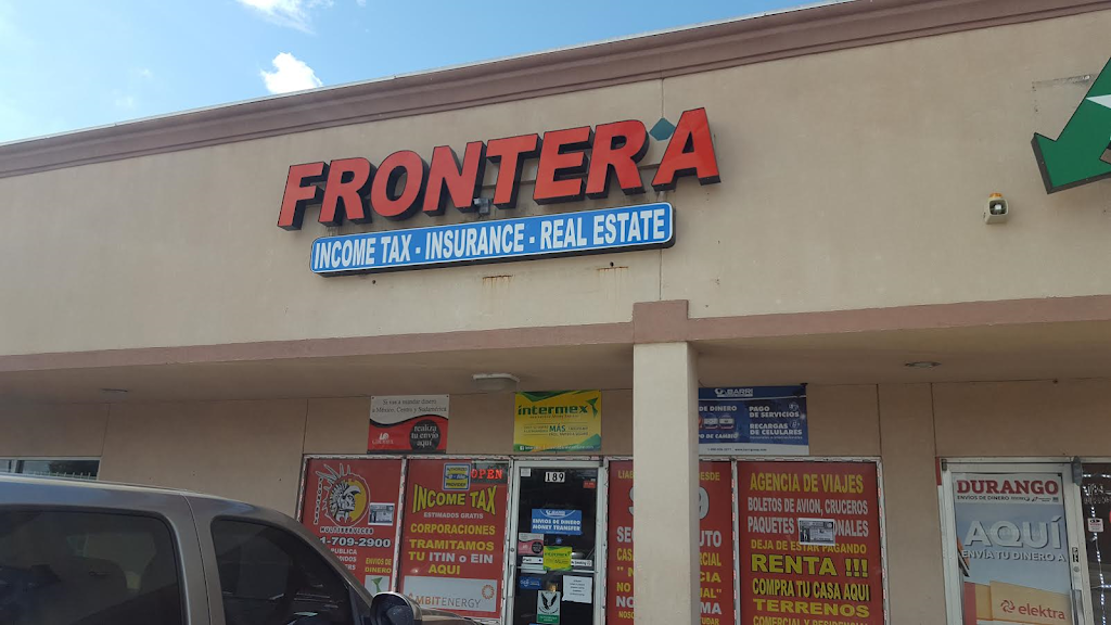 Frontera Multiservices - Insurance, Real Estate, Income Tax | 189 Aldine Bender Rd, Houston, TX 77060, USA | Phone: (281) 709-2900