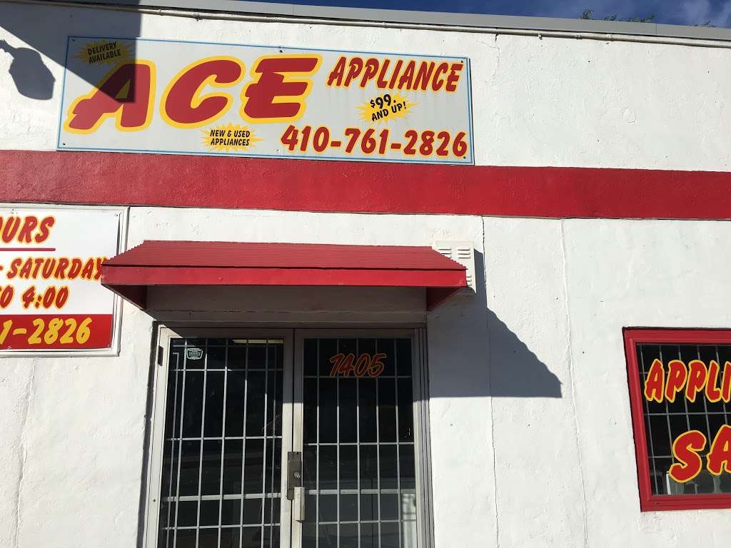 Ace Appliance Center | 7405 Baltimore Annapolis Blvd, Glen Burnie, MD 21061, USA | Phone: (410) 761-2826