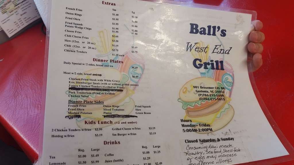 Balls Grill | 901 Bessemer City Rd, Gastonia, NC 28052, USA | Phone: (704) 215-5588