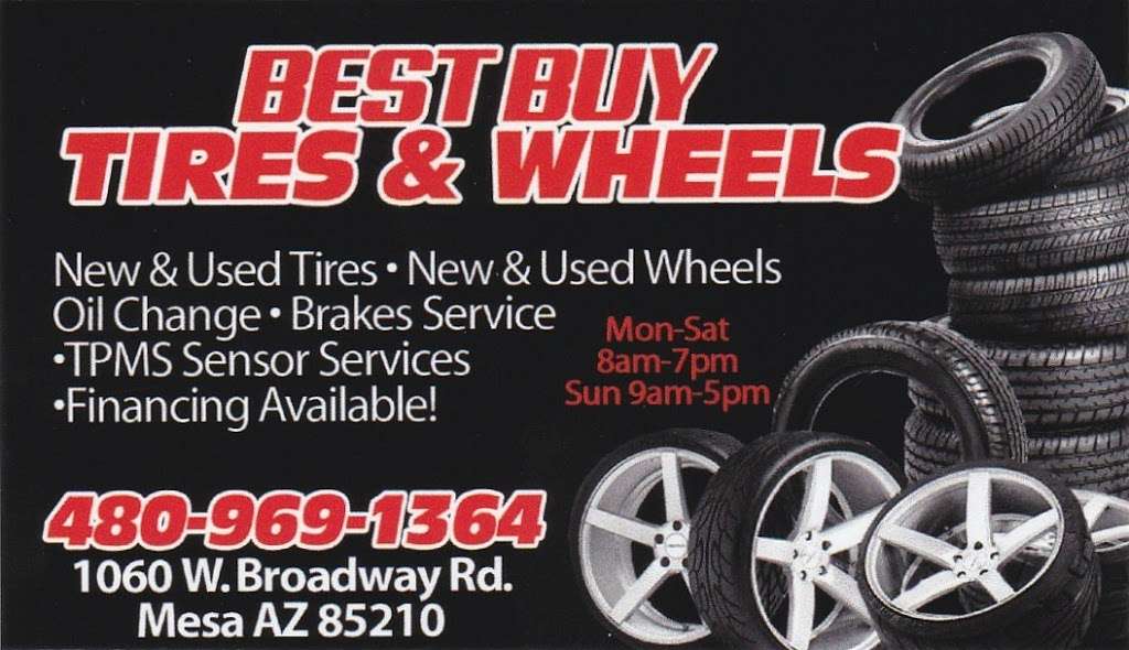 Best Buy Tires & Wheels llc | 1060 W Broadway Rd, Mesa, AZ 85210, USA | Phone: (480) 969-1364