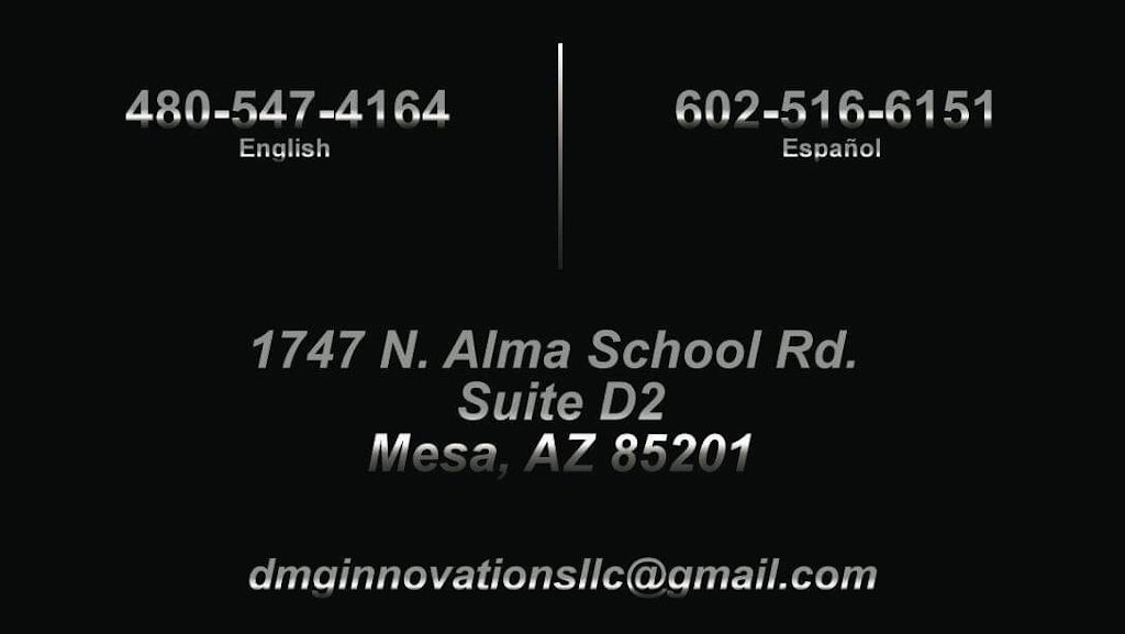 DMG Innovations LLC | 1747 N Alma School Rd d2, Mesa, AZ 85201, USA | Phone: (480) 547-4164