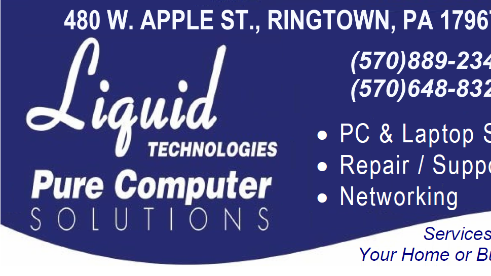 Liquid Technologies | 480 W Apple St, Ringtown, PA 17967, USA | Phone: (570) 648-8324