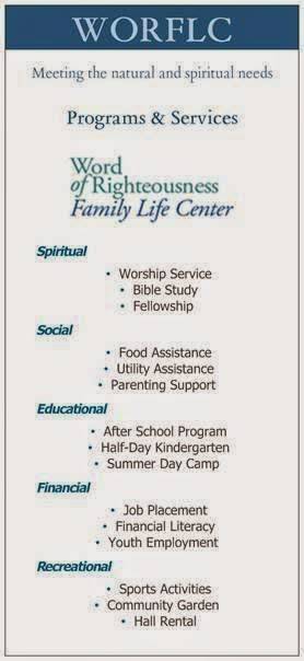 Word of Righteousness Family Life Center | 13455 Dressler Ave, Garfield Heights, OH 44125, USA | Phone: (216) 365-3336