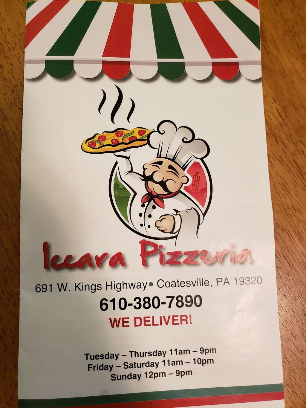 Iccara Pizzeria | 691 W Kings Hwy, Coatesville, PA 19320 | Phone: (610) 380-7890