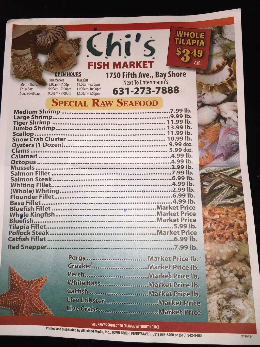 Chi Fish Market | 1750 5th Ave #4, Bay Shore, NY 11706, USA | Phone: (631) 273-7888