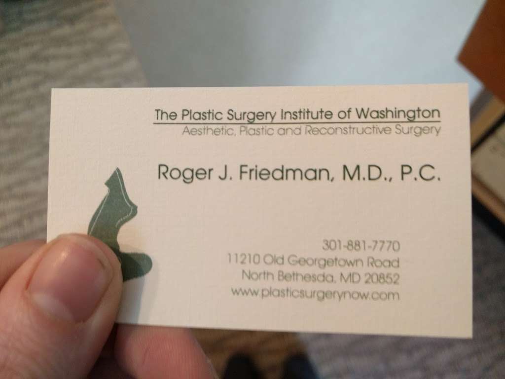 Plastic Surgery Institute of Washington | 11210 Old Georgetown Rd, North Bethesda, MD 20852 | Phone: (301) 881-7770