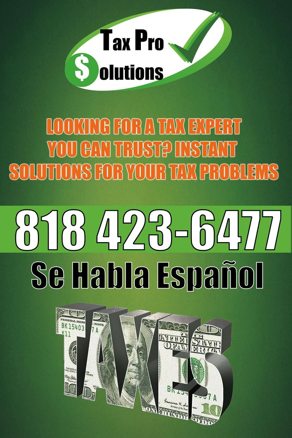 Tax Pro Solutions | 12438 Oxnard St, North Hollywood, CA 91606, USA | Phone: (818) 423-6477