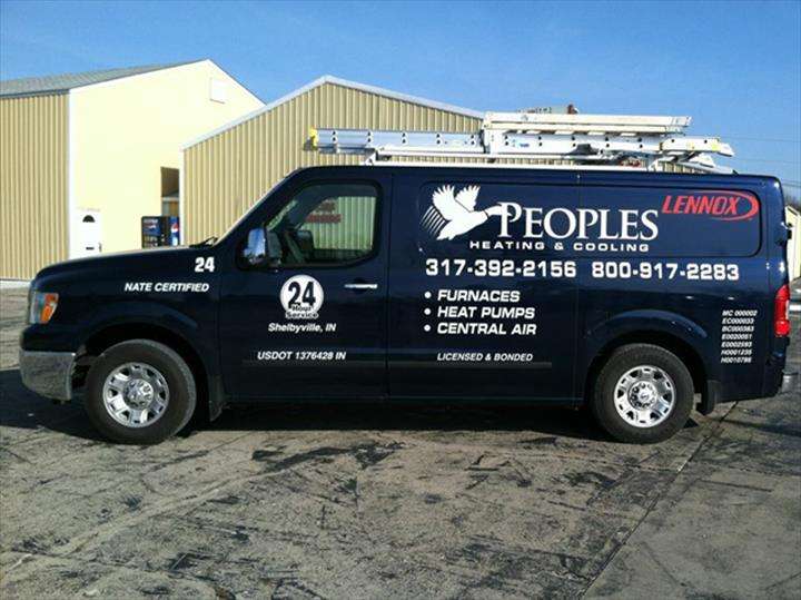Peoples Heating & Cooling | 1310 Jefferson Ave, Shelbyville, IN 46176, USA | Phone: (317) 392-2156
