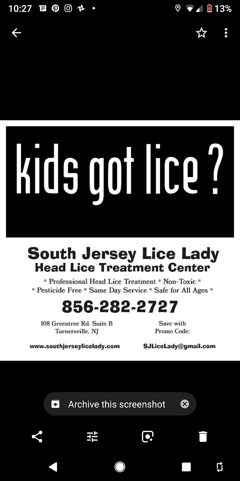 South Jersey Lice Lady | 108 Greentree Rd suite b, Turnersville, NJ 08012, USA | Phone: (856) 282-2727