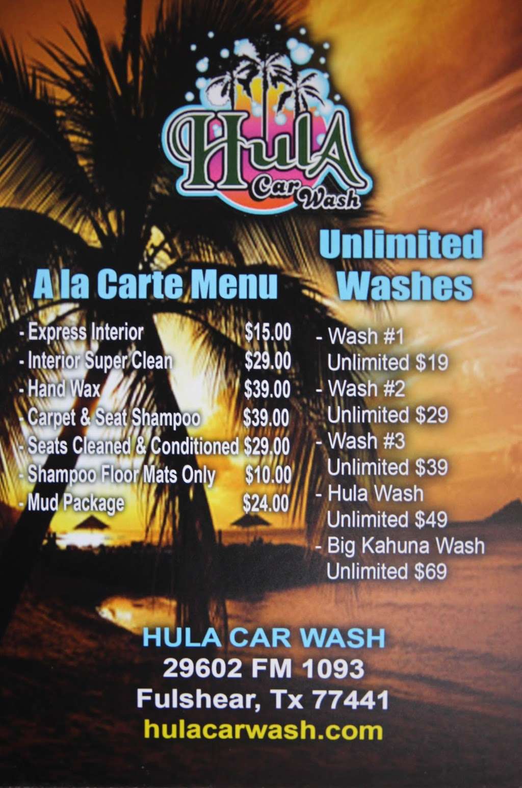 Hula Car Wash | 29602 Farm to Market 1093, Fulshear, TX 77441, USA | Phone: (281) 533-9959