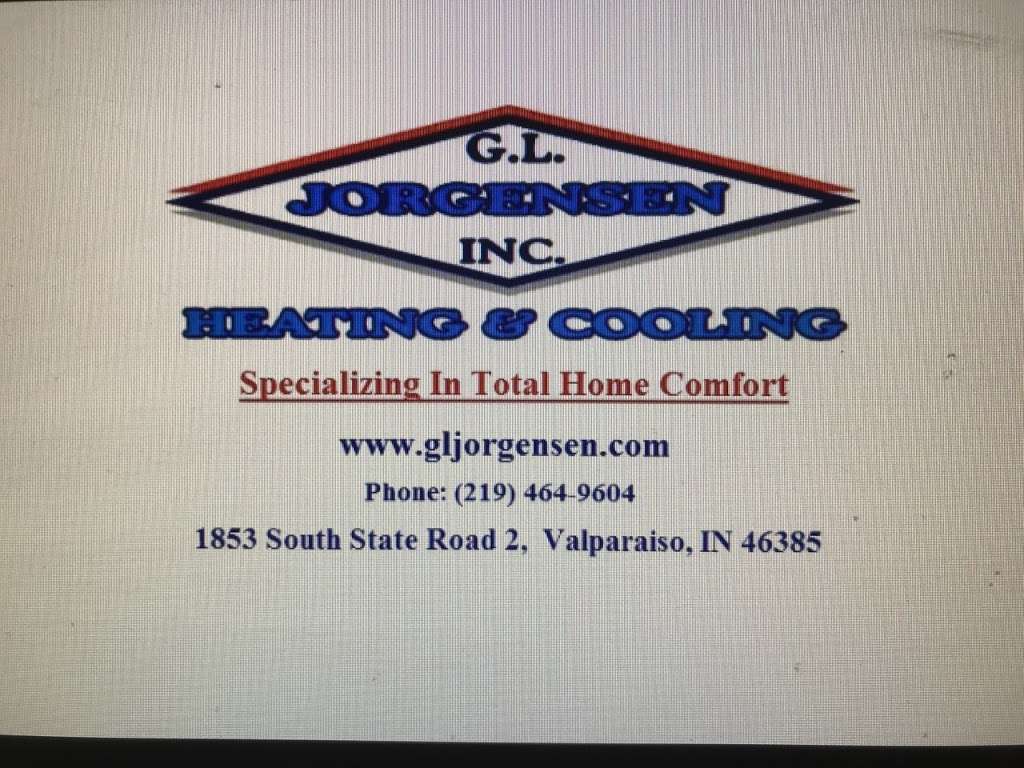 G L Jorgensen Heating & Cooling Inc. | 1853 S State Road 2, Valparaiso, IN 46385, USA | Phone: (219) 464-9604