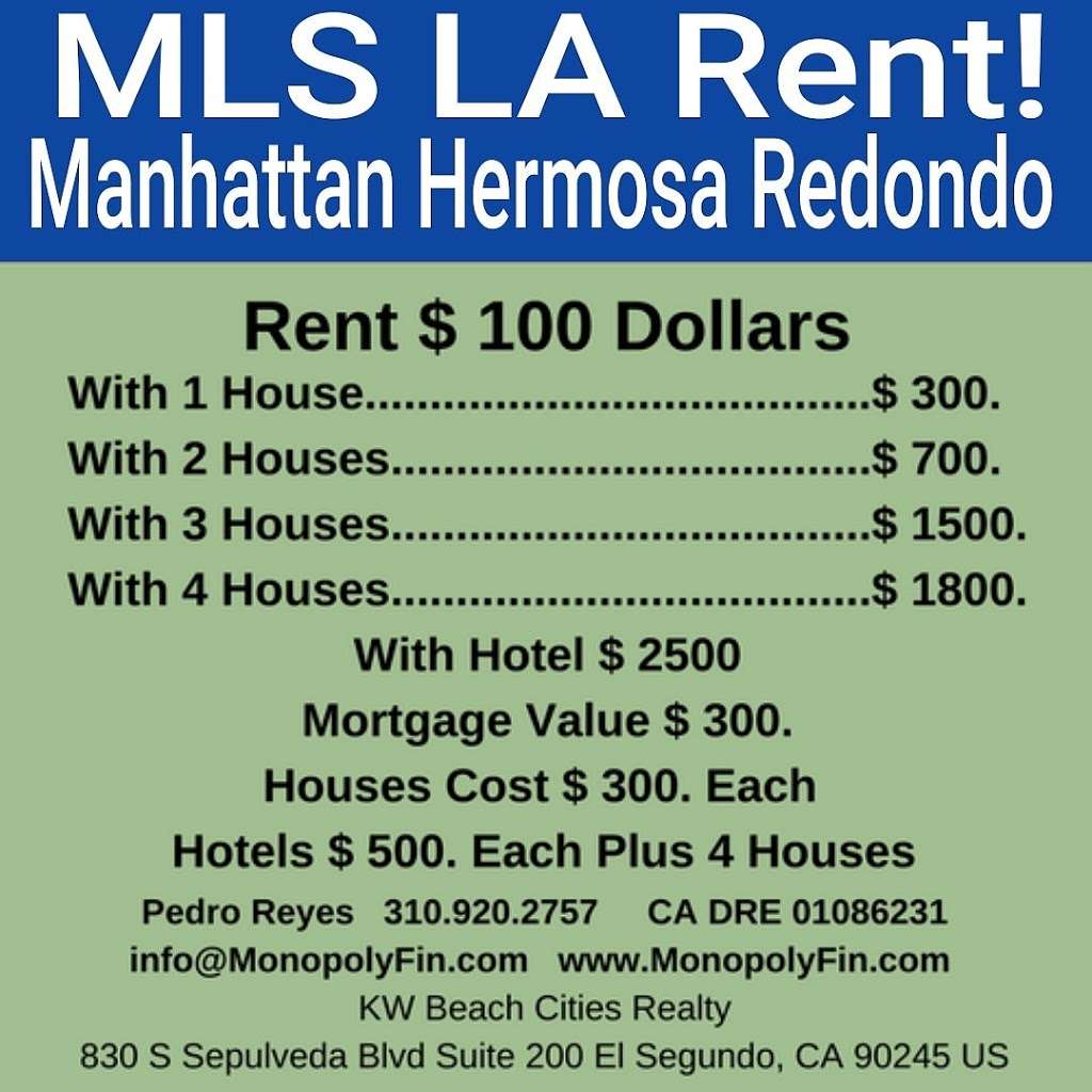 MonopolyFin.com BUY I RENT I SELL! | The Point, 830 S Sepulveda Blvd Suite 200, El Segundo, CA 90245, USA | Phone: (310) 920-2757