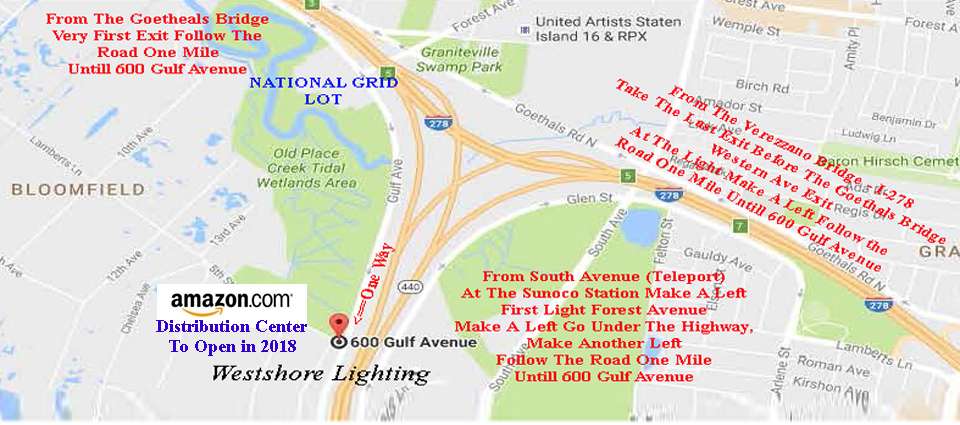 Westshore Lighting | 600 Gulf Ave Unit C, Staten Island, NY 10314, USA | Phone: (718) 477-0690