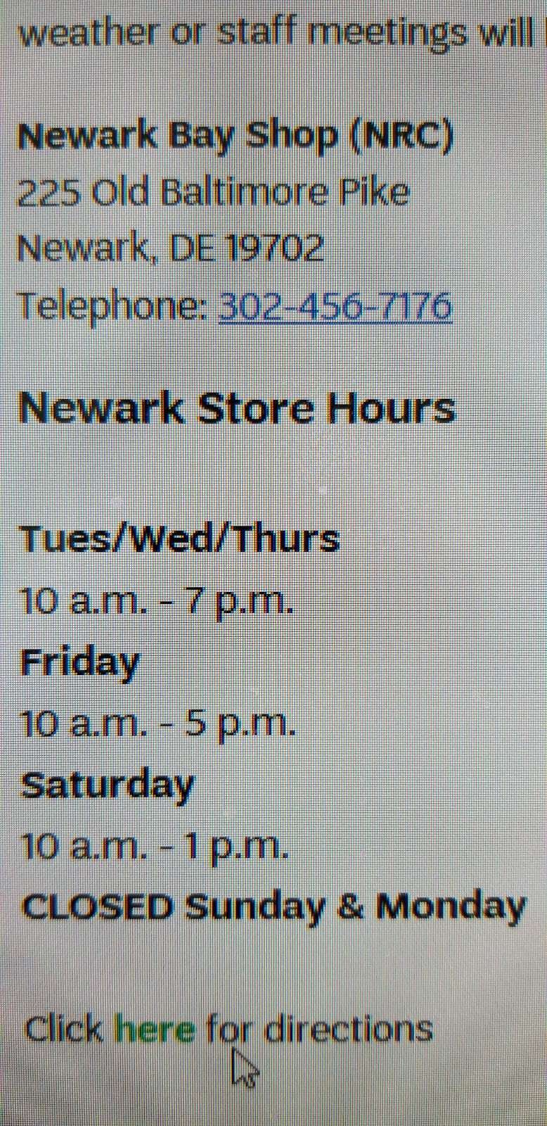 GSCB Newark BAY Shop | 225 S Old Baltimore Pike, Newark, DE 19702, USA | Phone: (302) 456-7176