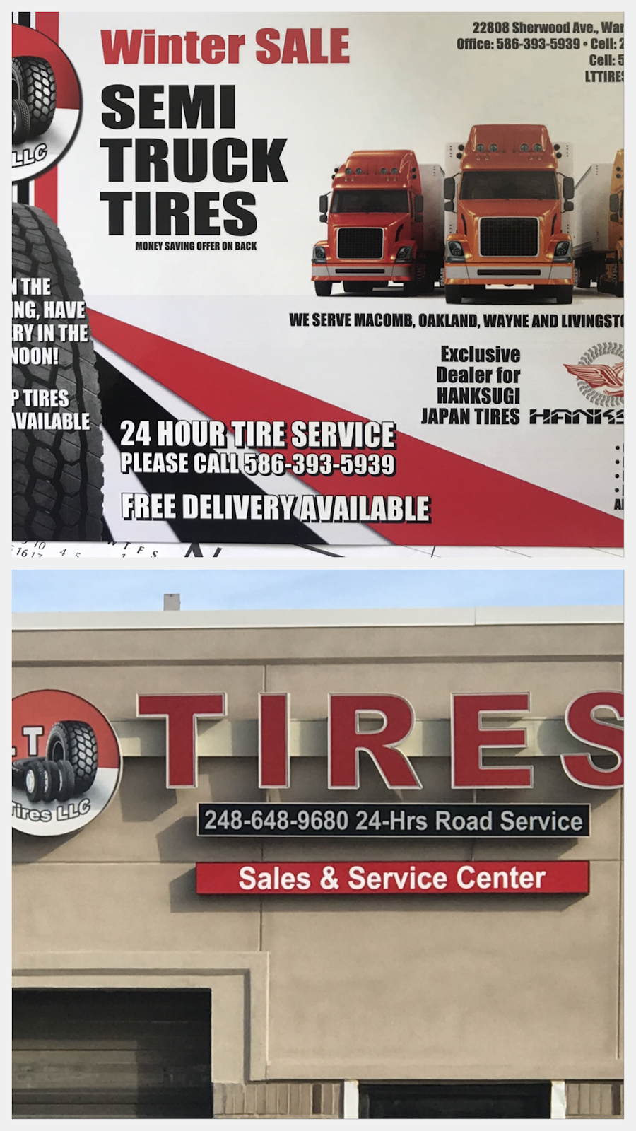 LT Tires LLC | 22808 Sherwood Ave, Warren, MI 48091, USA | Phone: (248) 648-9680