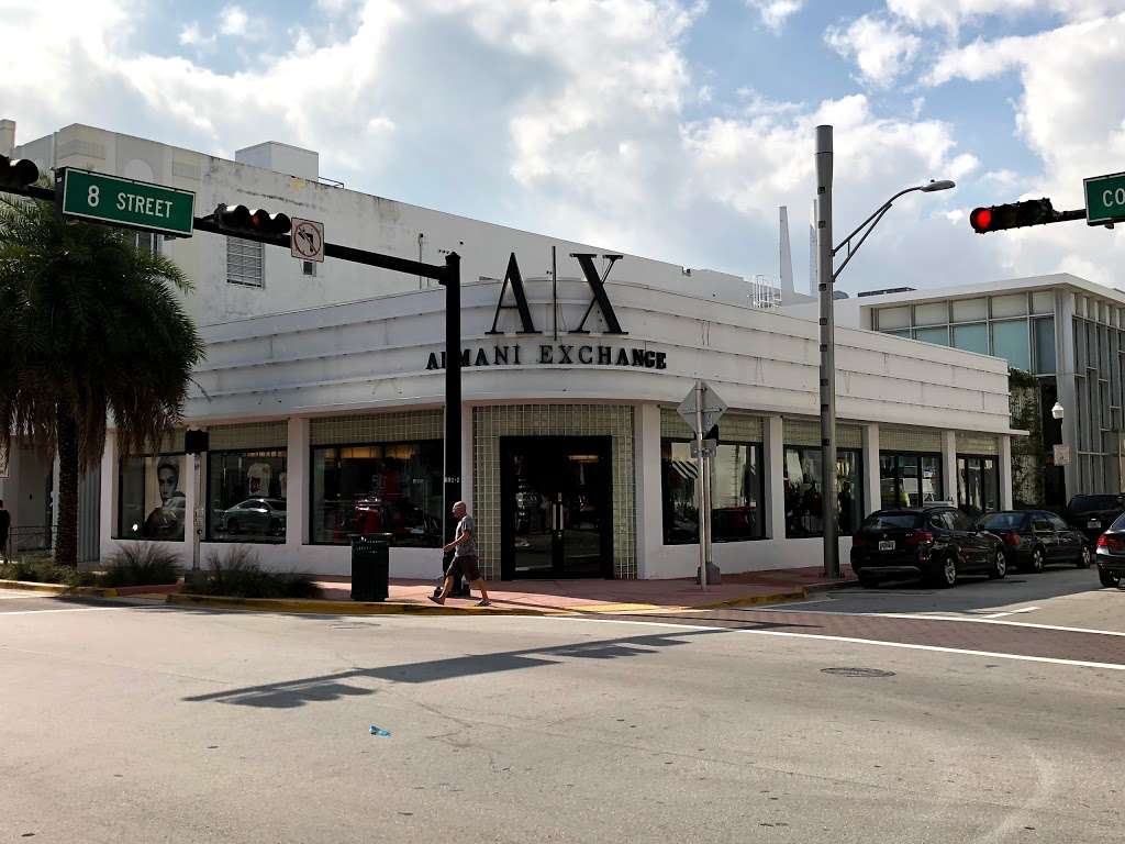 A | X Armani Exchange | 760 Collins Ave, Miami Beach, FL 33139, USA | Phone: (305) 531-5900