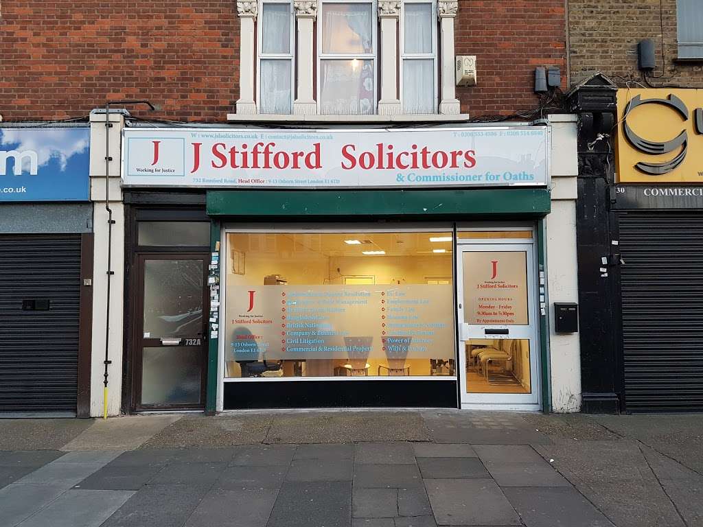 J Stifford Law Solicitors | 732 Romford Rd, London E12 6BT, UK