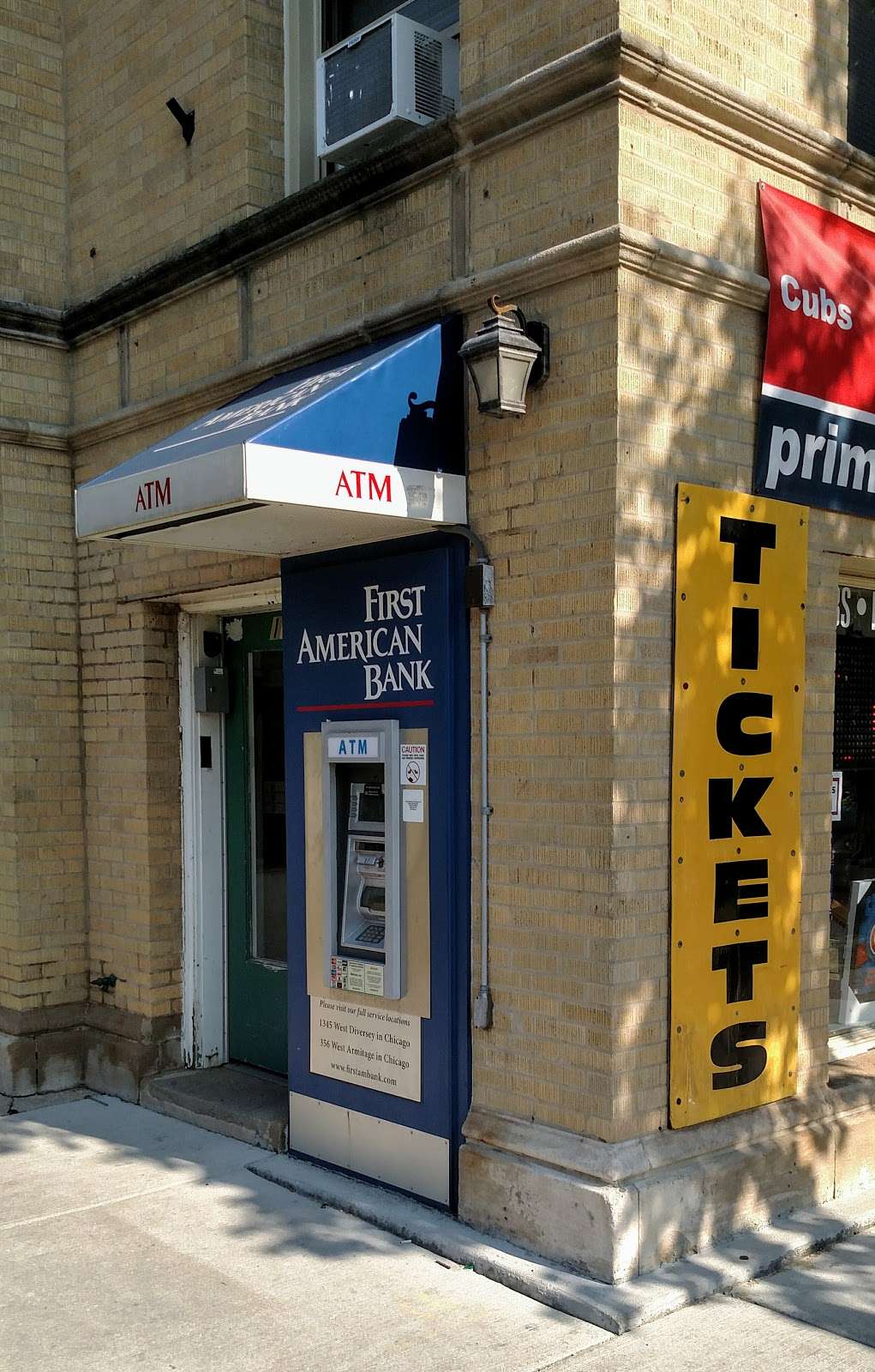 First American Bank ATM | 1153 W Addison St, Chicago, IL 60613, USA | Phone: (847) 586-2101