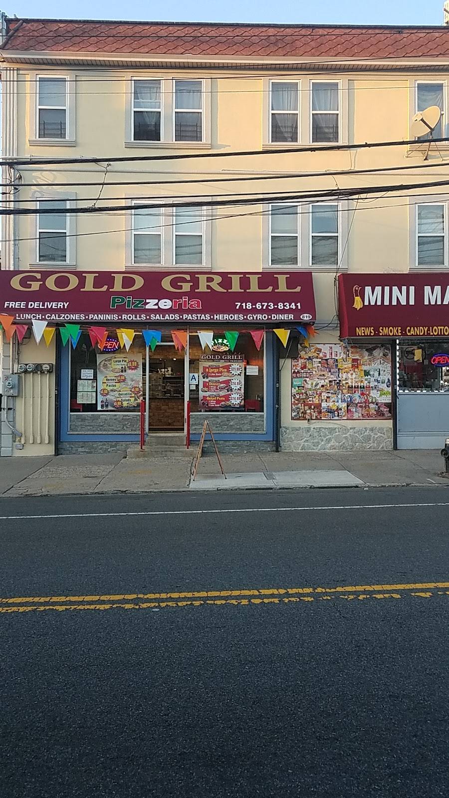 Gold Grill pizzeria | 819 Forest Ave, Staten Island, NY 10310, USA | Phone: (718) 569-7277